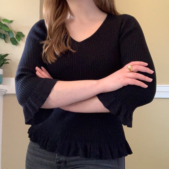 Vintage flouncy sleeved top - Picture 4 of 6